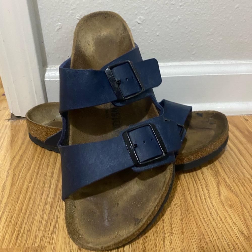 Navy Blue  Double-Strap Sandals- Birkenstocks